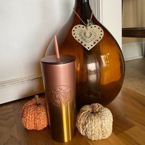 Starbucks Fall 2020 Gold Pink Ombre' Tumbler